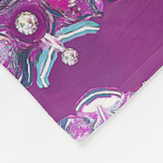 Couverture Polaire Cardinal rouge Rosace (Coin)