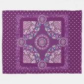 Couverture Polaire Cardinal rouge Rosace (Devant (Horizontal))