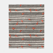 Couverture Polaire Cardinaux d'hiver dans les bouleaux (Devant)