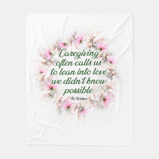 Couverture Polaire Caregiving appreciation blanket (Devant)
