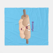 Couverture Polaire Caricature à pâte molle et à pâte molle (Devant (Horizontal))