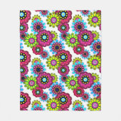 Couverture Polaire Caricature amusante Abstraite fleurs fleuris enfan (Devant)