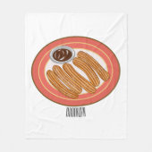 Couverture Polaire Caricature de Churro (Devant)