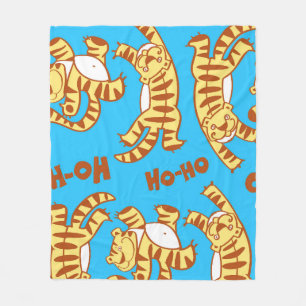 Couverture Polaire Caricature De Tiger Cubs : Drôle Sans Seamless.