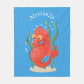 Couverture Polaire Caricature d'hippocampe pygmée (Devant)