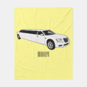 Couverture Polaire Caricature limousine (Devant)