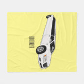 Couverture Polaire Caricature limousine (Devant (Horizontal))
