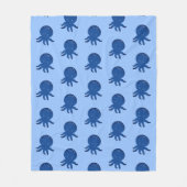 Couverture Polaire Caricature octopus mignonne vieux papier (Devant)