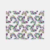 Couverture Polaire Caricature sans couture enfants abstrait papillon  (Devant (Horizontal))