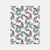 Couverture Polaire Caricature sans couture enfants abstrait papillon  (Devant)