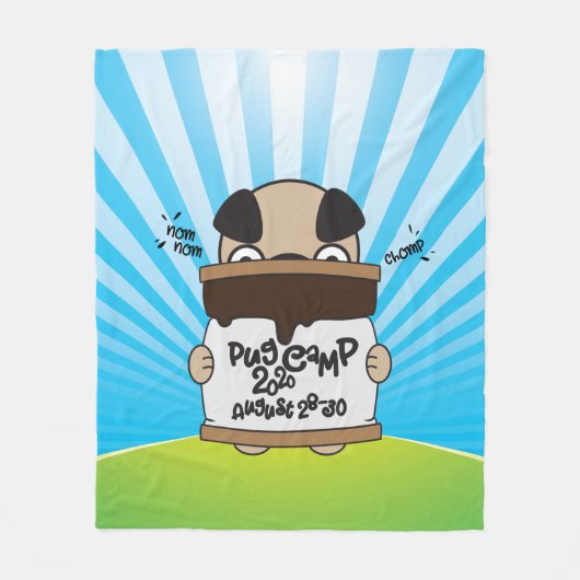 Couverture Polaire Carlin Camp 2020 S'more Design (Devant)