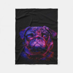 Couverture Polaire Carlin Chien mignon Grand cadeau pour les Amoure