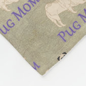 Couverture Polaire Carlin Maman Motif Earthy Arrière - plan (Coin)