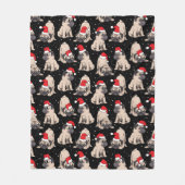 Couverture Polaire Carlins en Santa Hats Motif de Noël (Devant)