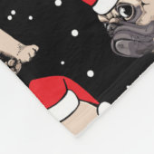 Couverture Polaire Carlins en Santa Hats Motif de Noël (Coin)