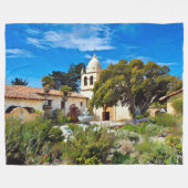 Couverture Polaire CARMEL MISSION BASILICA Fleece Blanket (Devant (Horizontal))