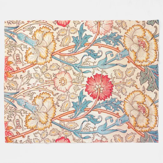 Couverture Polaire Carnation, William Morris (Devant (Horizontal))