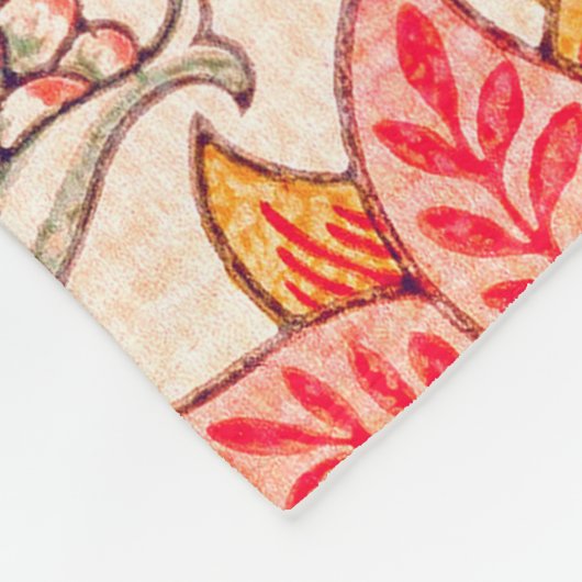 Couverture Polaire Carnation, William Morris (Coin)