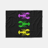 Couverture Polaire Carnaval de Mardi Gras (Devant (Horizontal))