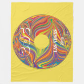 Couverture Polaire Carnaval de marguerite électrique (Devant)