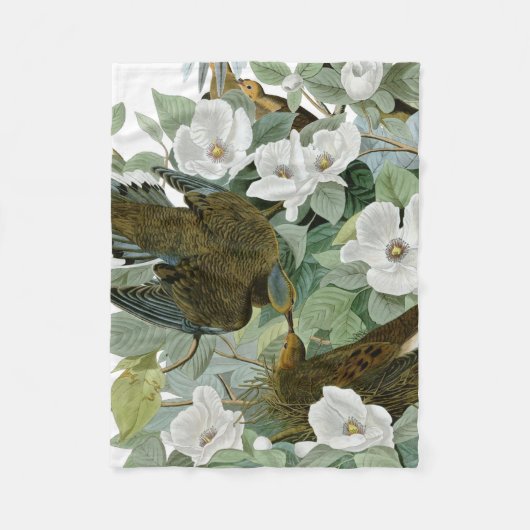Couverture Polaire Carolina Pigeon Audubon Morning Dove (Devant)