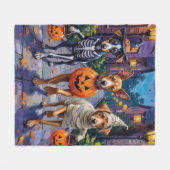 Couverture Polaire Carolina Trick-or-Treating en costume d'Halloween (Devant (Horizontal))