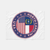 Couverture Polaire Caroline du Nord (Devant (Horizontal))