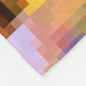 Couverture Polaire Carré de pixel géométrique polygonale flou brillan (Coin)