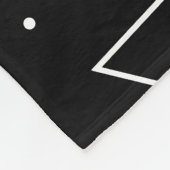 Couverture Polaire Carré du triangle noir blanc Cercle Memphis Motif (Coin)