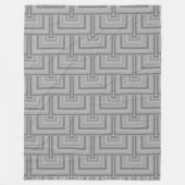 Couverture Polaire Carré gris (Devant)