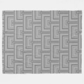 Couverture Polaire Carré gris (Devant (Horizontal))