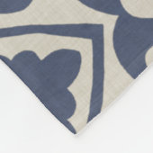 Couverture Polaire Carreau bleu Batik III (Coin)