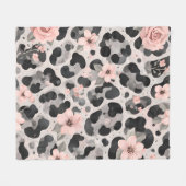 Couverture Polaire Carreau Floral Tortue (Devant (Horizontal))