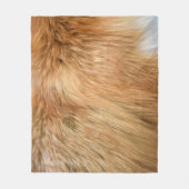 Couverture Polaire Carreau Motif de fourrure Red Fox (Devant)