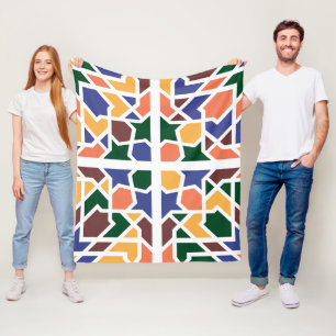 Couverture Polaire Carreaux andalous 1