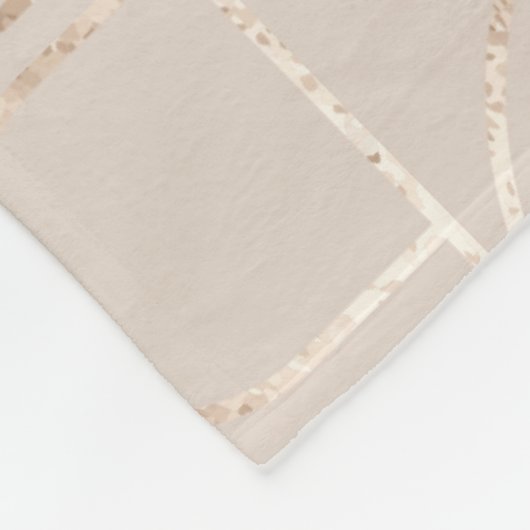 Couverture Polaire Carreaux Arc Or Art Déco. (Coin)