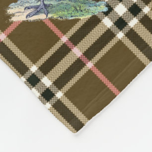 Couverture Polaire Carreaux de faisan