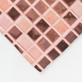 Couverture Polaire Carreaux de mosaïque carré rose rosé (Coin)