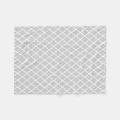 Couverture Polaire Carreaux gris Quatrefoil Motif (Devant (Horizontal))