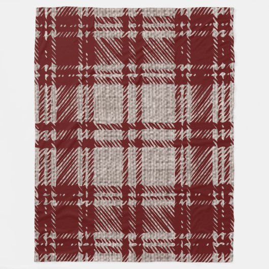 Couverture Polaire Carreaux Marron (Devant)