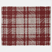 Couverture Polaire Carreaux Marron (Devant (Horizontal))
