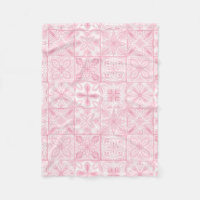 Carreaux ornés en rose
