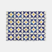 Couverture Polaire Carreaux portugais - Azulejo Motif Design (Devant (Horizontal))