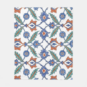 Couverture Polaire Carreaux turcs médiévaux : Ornement floral.