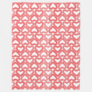 Couverture Polaire Carrelage Carrelage Coeur Rouge Intricable