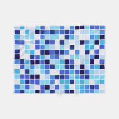 Couverture Polaire Carrelage de la piscine, Carrelage en mosaïque ble (Devant (Horizontal))