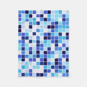 Couverture Polaire Carrelage de la piscine, Carrelage en mosaïque ble (Devant)