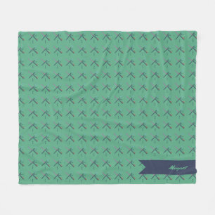 Couverture Polaire Carrelage de l'aéroport PDX Un tapis précieux