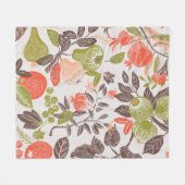 Couverture Polaire Carrelage décoratif aux fruits d'automne. (Devant (Horizontal))