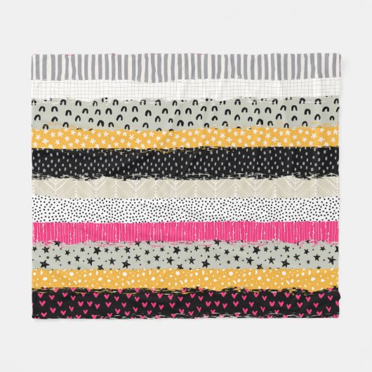 Couverture Polaire Carrelage en Patchwork : Conception Versatile Sans (Devant (Horizontal))